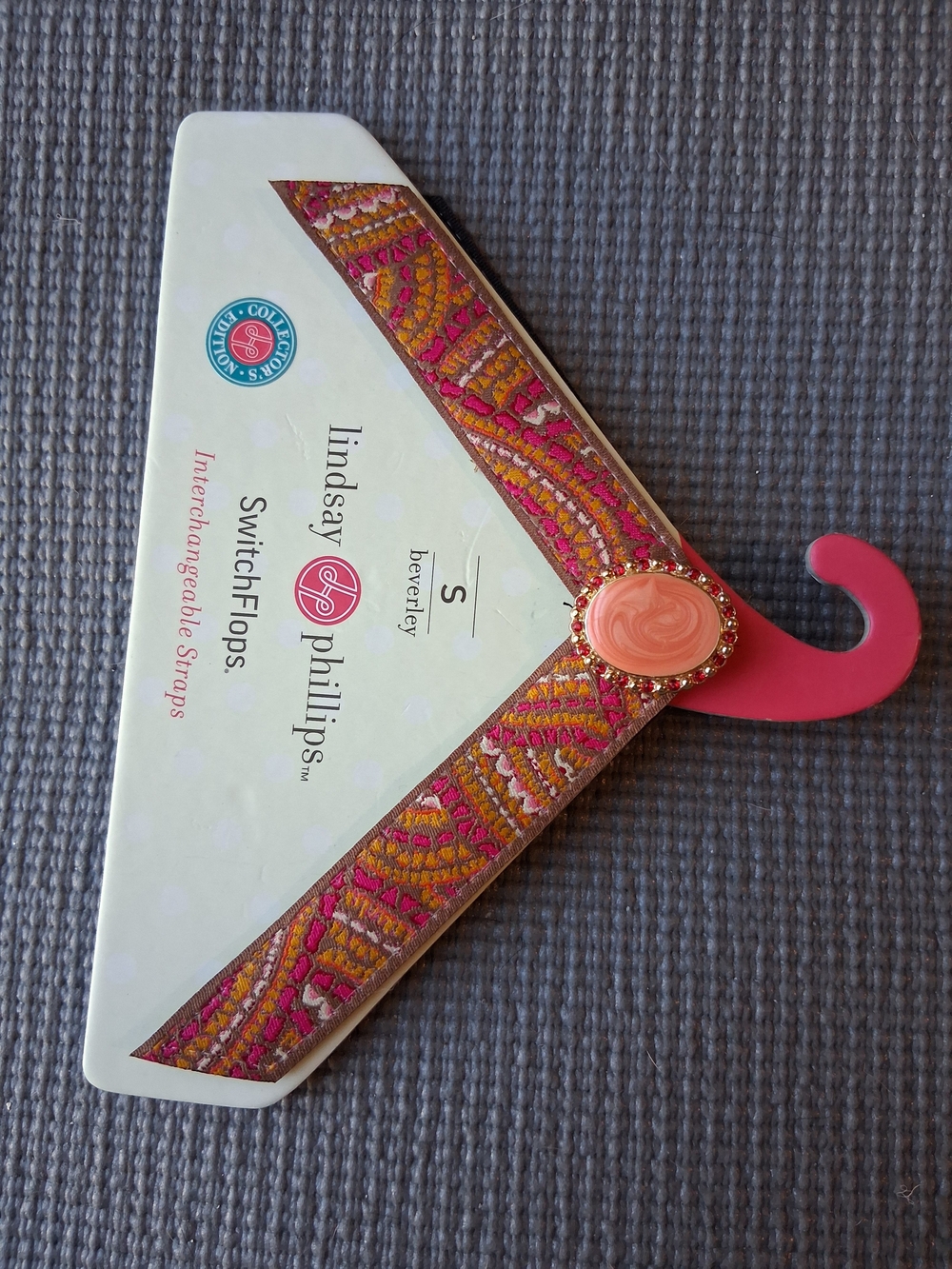 lindsay phillips Pink and Coral Embellished SwitchFlops Strap